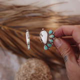 White Buffalo & Hubei Turquoise Cuff