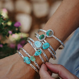 Stacking Cuff in Larimar