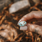 Horizontal Ring in Hubei Turquoise (Size 7)